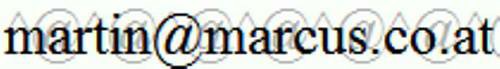 Diese Emailadresse muss abgetippt werden wenn Sie mit mir Kontakt aufnehmen wollen.
Marcus_Martin002